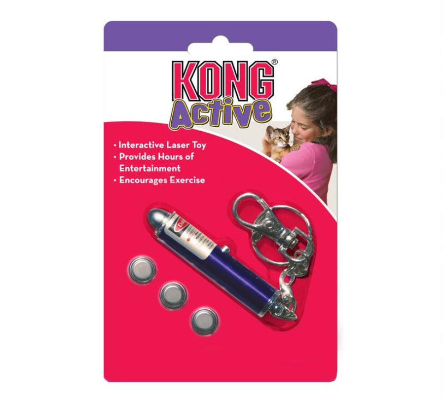 Kong Laser Toy: Estimula el juego y ejercicio de tu gato con diversión láser. ¡Vínculo y diversión asegurados! 🐱