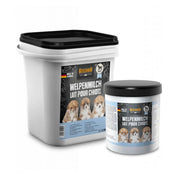 Leche Para Cachorros Belcando 0,5 kg, fórmula digestiva y fortificante con β-glucanos, ideal para crías sin madre o camadas grandes.