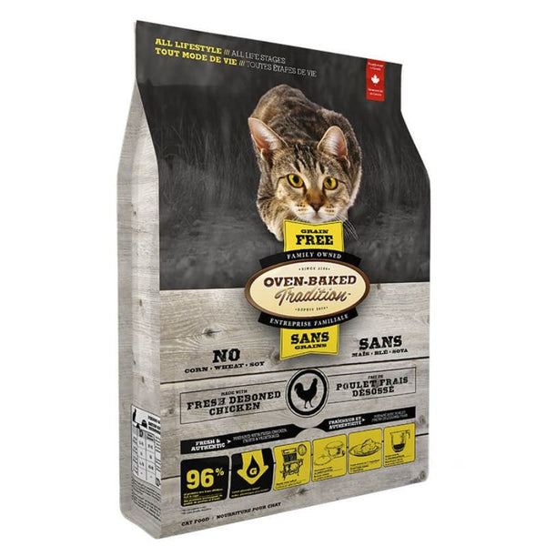 Oven-Baked Grain Free Pollo para Gato 4,54 Kg alimento horneado sin granos, alto en proteínas animales y bajo índice glucémico para gatos de todas las edades.