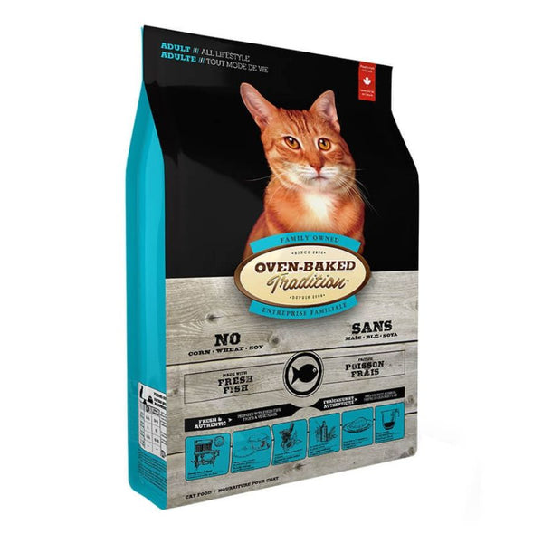 Oven-Baked Tradition Fish para Gatos: Cocinado en horno, rico en pescado, ideal para gatos adultos. Natural y sin conservantes. 3522 kcal/kg.