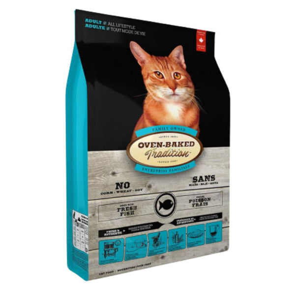 Oven-Baked Tradition Fish para Gatos: Cocinado en horno, rico en pescado, ideal para gatos adultos. Natural y sin conservantes.