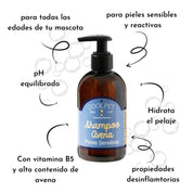 Pack Baño Perros Coolpet 🐾, shampoo y acondicionador de avena para pieles sensibles. Cuidado completo, brillo y suavidad con aroma irresistible.
