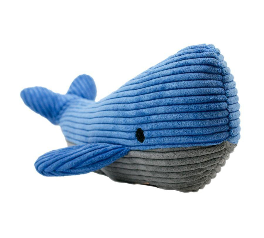 Peluche Ballena con Sonido de Tall Tails, suave y duradero, ideal para perros medianos y grandes. Equipado con squeaker y fabricado con malla reforzada. Tamaño: 35 cm.