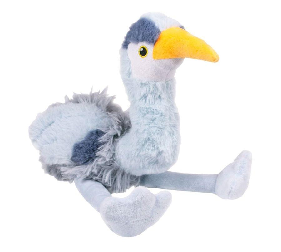 Peluche Garza con Sonido 🦢, duradero y divertido, con crinkle y squeaker para mantener a tu perro estimulado y feliz.