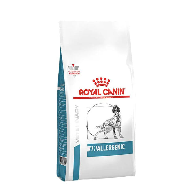 Descubre Royal Canin Anallergenic para perros, la dieta especializada para reducir alergias y promover una piel sana. Con oligopéptidos y un complejo antioxidante, es la nutrición ideal para perros con sensibilidades alimentarias.