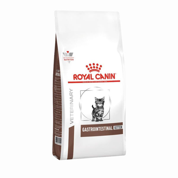 Royal Canin Gastrointestinal Kitten 400gr, ideal para gatitos con digestión sensible. Alta energía, prebióticos y fácil rehidratación para un crecimiento saludable.
