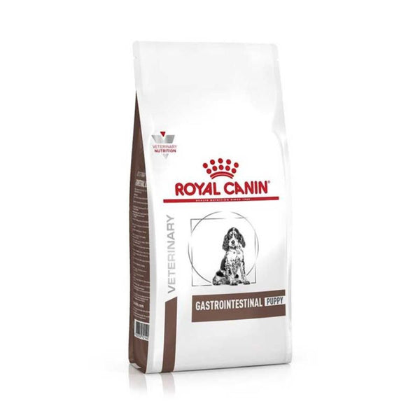 Royal Canin Gastrointestinal Puppy 1kg, alta digestibilidad y soporte digestivo, ideal para cachorros en crecimiento con sensibilidad gastrointestinal.