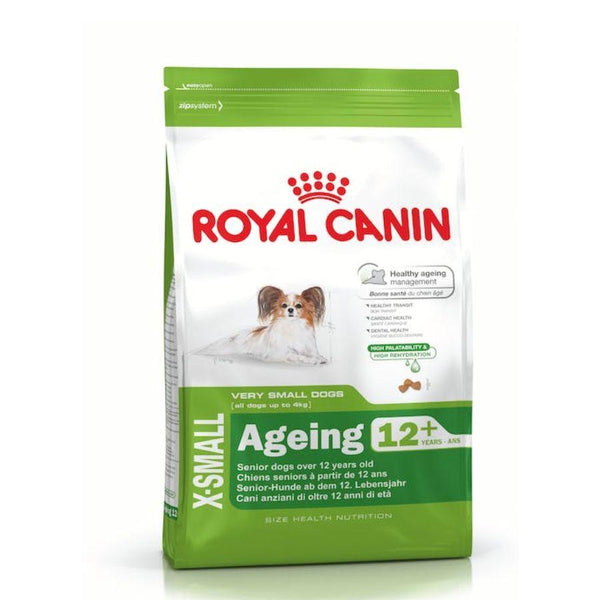 Royal Canin X-Small Adulto 12+ 1KG: Alimento especial para perros de razas muy pequeñas mayores de 12 años. Apoya la vitalidad en la vejez, salud intestinal, cardiaca y dental.
