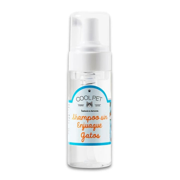 Shampoo Seco para Gatos Coolpet ideal para higiene sin agua. Aroma coco lima verbena, elimina olores y es seguro para pieles sensibles.