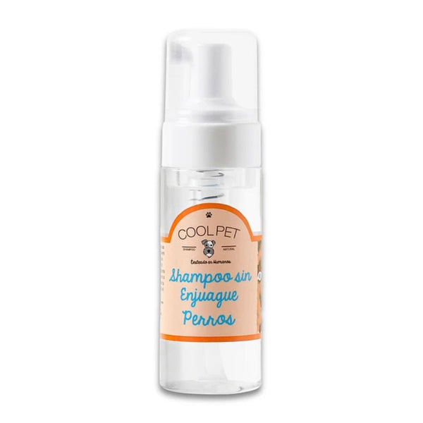 Shampoo Seco para Perros Coolpet con aroma Coco Lima, ideal para mantener la higiene sin agua. Apto para pieles sensibles y uso frecuente.