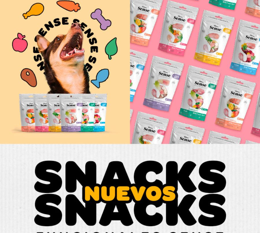 Snack Atopic Derma de Salmón Dibaq Sense, con biotina y salmón fresco para un pelaje brillante y piel saludable. ¡Nutrición natural para tu perro!