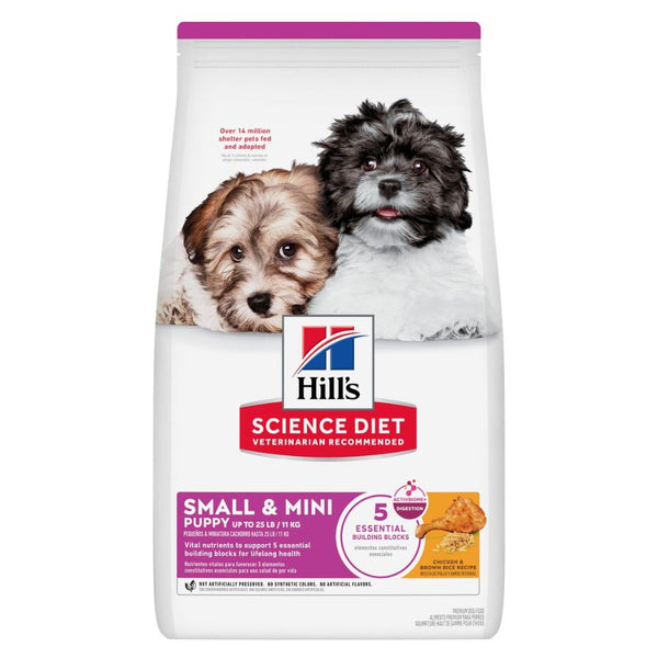Hills Diet Small & Mini Puppy 2Kg alimento para cachorros mini, con pollo, omega y nutrientes para crecer fuerte y sano.