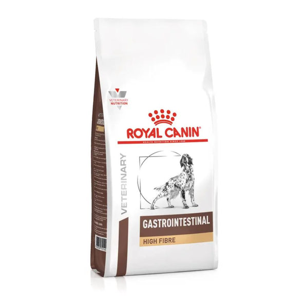 Royal Canin Gastrointestinal High Fibre Perro 2Kg alto en fibra, favorece la digestión y regula el tránsito intestinal en perros sensibles.