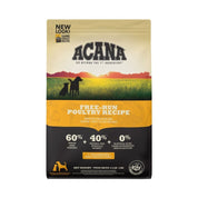 Acana Heritage Free-Run Poultry para Perros 11,4kg con 60% de carne fresca, sin cereales, ideal para una nutrición completa y natural.