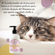 Acondicionador de Avena Gatos CoolPet con fórmula natural para piel sensible. Hidrata, alivia irritación y deja el pelaje suave y brillante.