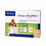 Antiparasitario Virbac Milpro Perros 0,5 a 10kg