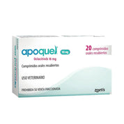 Apoquel 16 mg alivia el prurito en perros con rapidez y seguridad. Ideal para dermatitis alérgicas y atópicas, con acción específica y comprimidos masticables.