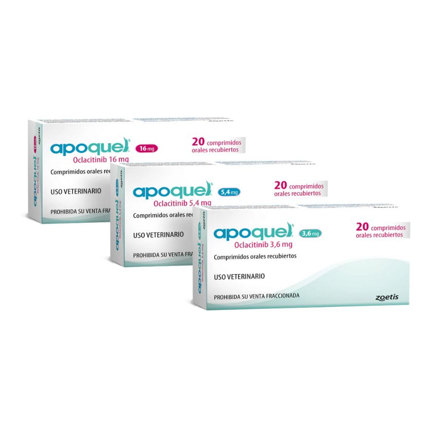 Apoquel 3,6 mg alivia el prurito en perros con rapidez y seguridad. Ideal para dermatitis alérgicas y atópicas, con acción específica y comprimidos masticables.