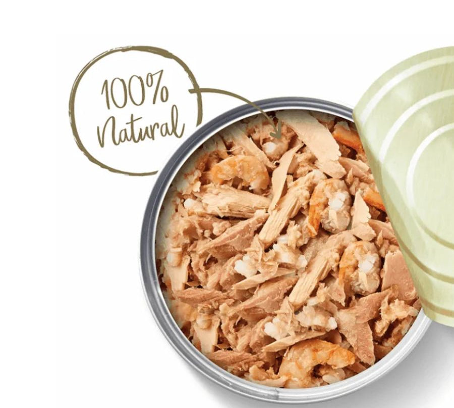 Applaws Lata Pescado Azul es un alimento húmedo natural con caballa y atún, libre de aditivos y rico en proteínas para gatos adultos.