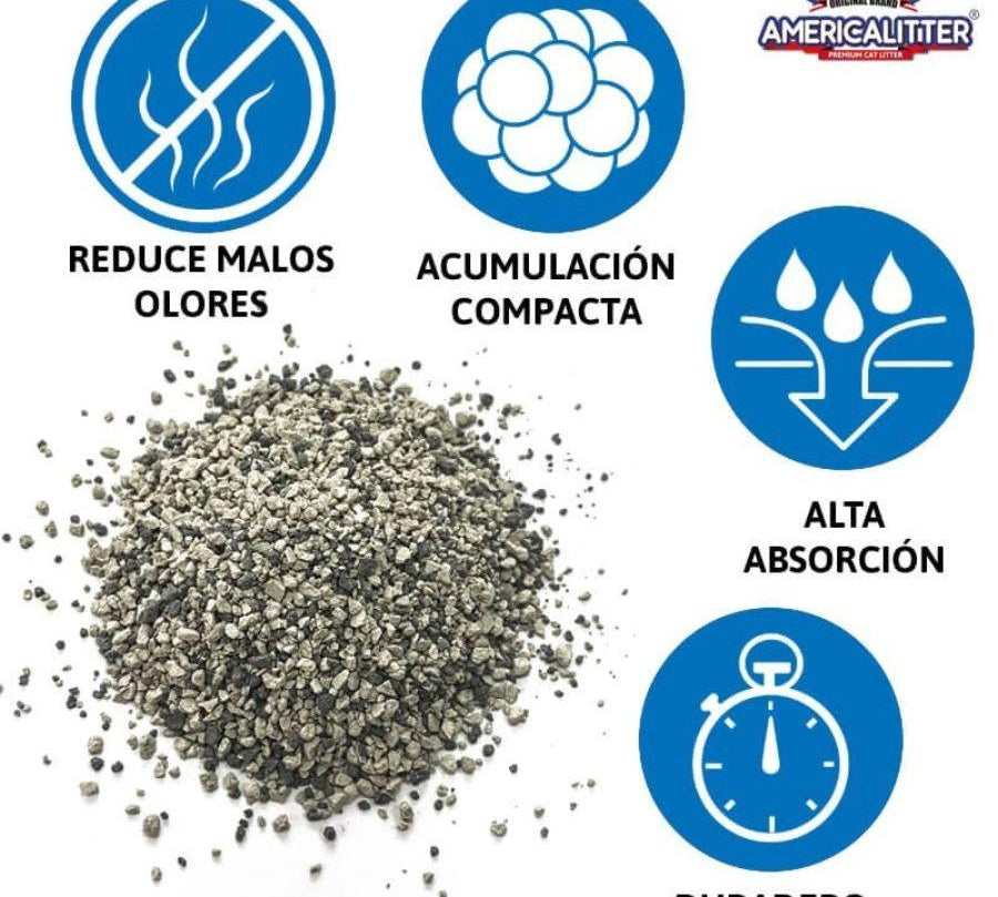Arena America Litter Ultra Odor Seal 15 kg, ultra aglutinante y con carbón activado para sellar los olores, ideal para mantener el arenero limpio y fresco.