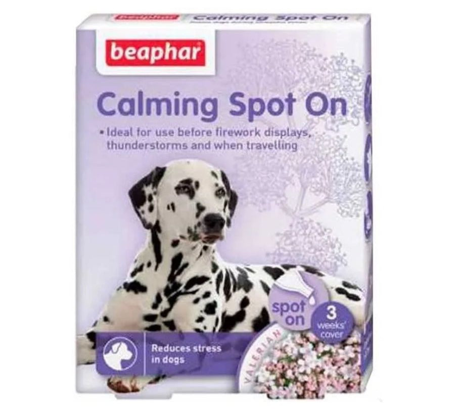 Beaphar Calming Spot On, pipeta calmante con valeriana para perros. Controla el estrés, la ansiedad y malos comportamientos de forma natural. B-Pets