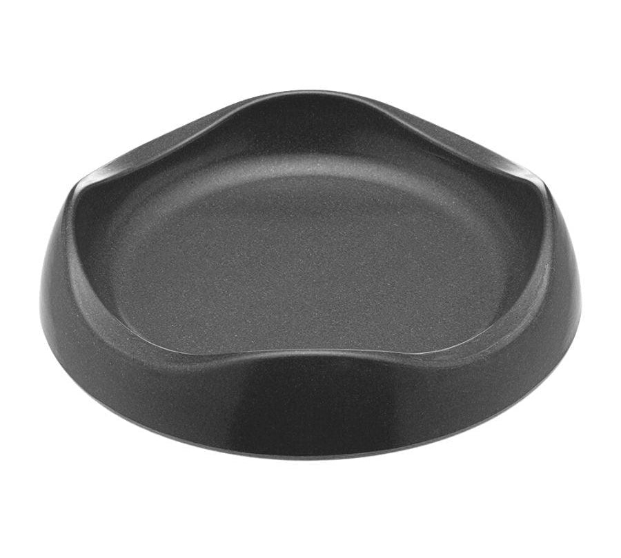 Beco Bowl Gato Gris, comedero ecológico con bordes bajos y base antideslizante. Hecho de bambú reciclado y cáscara de arroz, seguro y cómodo para tu gato.