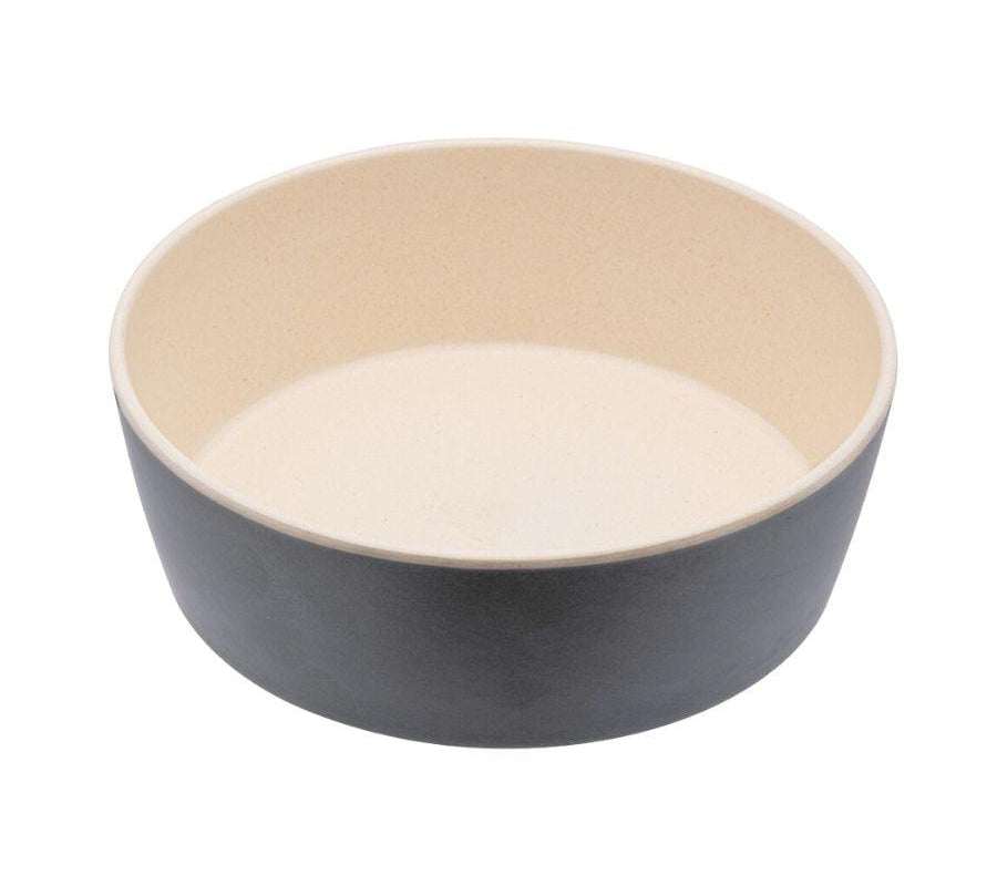 Beco Bowl Gris, bowl ecológico de bambú y cáscara de arroz. Libre de BPA, apto para lavavajillas, ideal para un hogar moderno y sostenible.