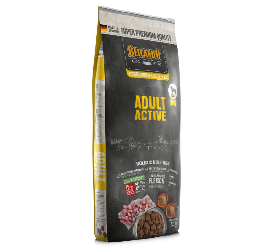 Belcando Adult Active 12.5kg ofrece la energía y nutrición que los perros activos necesitan. Rico en proteínas y grasas de alta calidad, mejora la resistencia y fortalece su salud. Envíos a todo Chile. 