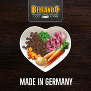 BELCANDO Finest Light 4kg 🐶🍃, el alimento perfecto para perros adultos de razas pequeñas y medianas con tendencia al sobrepeso o un estilo de vida sedentario, con delicioso pato y alto en fibra