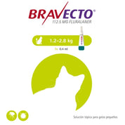 Bravecto Plus Gato 1,2 a 2,8 kg  controla pulgas, garrapatas y parásitos internos con una sola pipeta. Protección prolongada por 12 semanas.