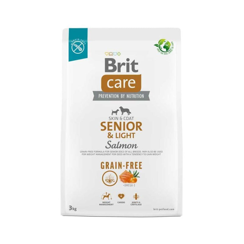 Brit Care Dog Grain-free Senior & Light Salmon 3KG