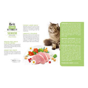 Brit Care Gato Grain Free Senior Weight Control 2kg controla el peso, cuida el sistema urinario y mejora la digestión en gatos mayores de 7 años.