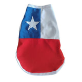 Capa Bandera Chilena para Mascotas