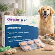 Cerenia 60 mg antiemético para perros que previene vómitos y náuseas. Ideal para viajes y tratamientos como quimioterapia, acción prolongada.