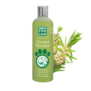 Champú Antiséptico con Árbol del Té para Perros Men for San, calma picores e irritaciones, con acción antifúngica y antibacteriana para una piel sana.