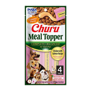 Churu Meal Topper Perro Sabor Pollo y Salmón, alimento completo y cremoso para perros adultos. Sin granos, mejora la hidratación y la digestión.