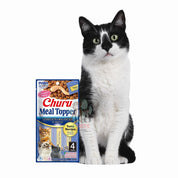 Churu Meal Topper Sabor Atún, alimento completo para gatos, con textura cremosa, alta palatabilidad y 85% de humedad para mayor hidratación.