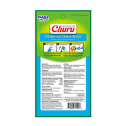 Churu Perro Sabor Pollo y Queso es un snack cremoso con ingredientes de grado humano, sin granos ni aditivos. Ideal como premio para perros de todas las edades.