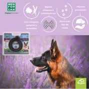Collar Anti-Insectos para Perros Men for San, con extractos naturales que protegen contra pulgas, garrapatas y mosquitos hasta por 3 meses.