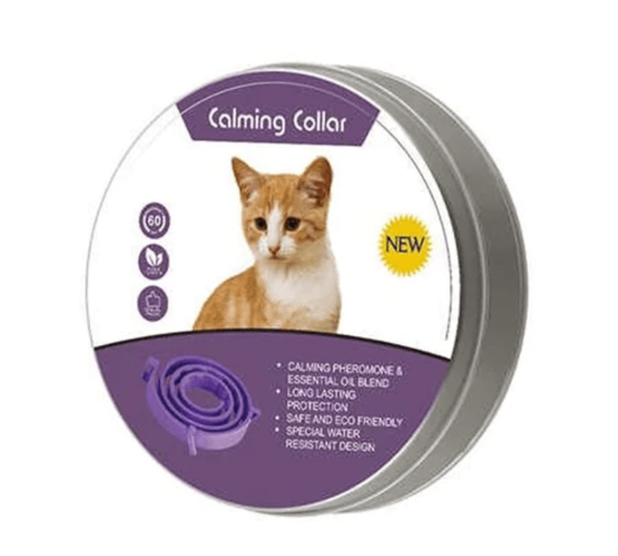 Collar Calmante Marben Pets para Gatos: Reduce estrés con feromonas y aceites esenciales. 🐱 Ajustable, seguro y resistente al agua. Efecto calmante hasta 2 meses.