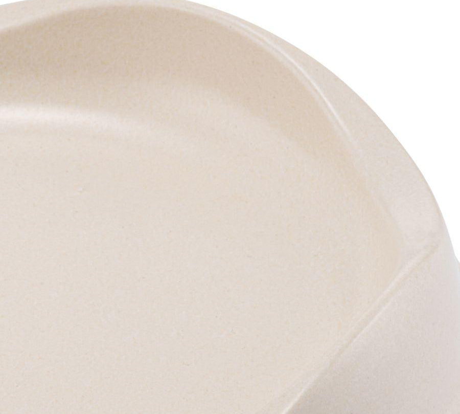 Beco Bowl Gato Natural, comedero ecológico con bordes bajos y base antideslizante. Hecho de bambú reciclado y cáscara de arroz, seguro y cómodo para tu gato.