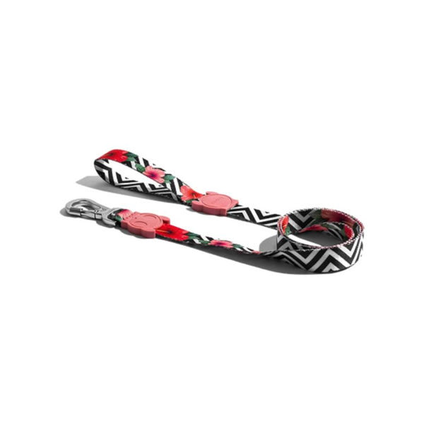 Correa ZeeDog Mahalo Leash: Robusta y segura para paseos diarios. 🐾 Con THE SUPER HOOK giratorio y material de poliéster teteron duradero. Diseño elegante y cómodo.