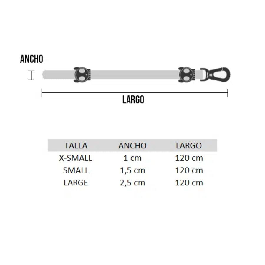 Correa ZeeDog Skull 2.0 Leash: Robusta y segura para paseos diarios. 🐾 Con THE SUPER HOOK giratorio y material de poliéster teteron duradero. Diseño elegante y cómodo.