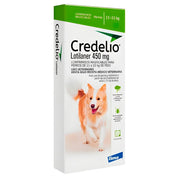 Credelio Perro 11 a 22 Kg 3 Comprimidos elimina pulgas en 2h y garrapatas en 4h. Comprimido masticable de alta palatabilidad con protección mensual.