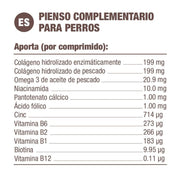 Dermadiet Antialérgico 60 Comprimidos, suplemento con colágeno, omega-3 y vitaminas para mejorar la salud de la piel y el pelo en perros. B-Pets