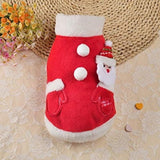 Disfraz Navideño Rojo para Perros y Gatos
