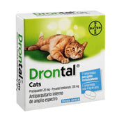 Drontal Antiparasitario Gatos 1 Comprimido, elimina nemátodos y tenias con una sola dosis. Seguro, efectivo y fácil de administrar. Bpets