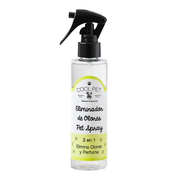 Eliminador de Olores CoolPet PetSpray, colonia y eliminador de olores 2 en 1, con aroma a granada. Prolonga la frescura entre baños.