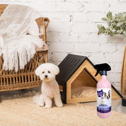 Eliminador de Olores Fuchi Chao con Dispensador 700 ml elimina los malos olores de manera efectiva y segura. Un ambiente fresco y limpio para tus mascotas