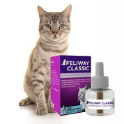 Feliway Classic Repuesto 48 ML ayuda a mantener la calma de tu gato, reduciendo el estrés y promoviendo un ambiente seguro durante todo el mes.